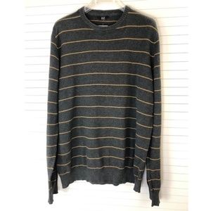 NWT F&F Men's Cotton Stripe Crewneck Sweater